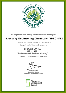 Green label certificate